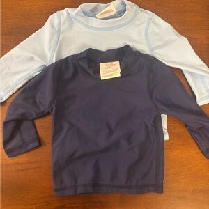 Navy and Light Blue Long Sleeve Rash Guard